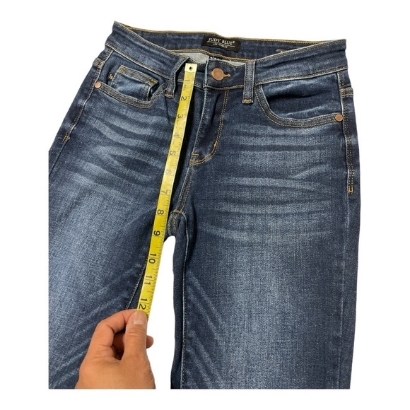 Judy Blue Skinny Fit Mid Rise Blue Jeans Size 3/26 - Picture 6 of 9